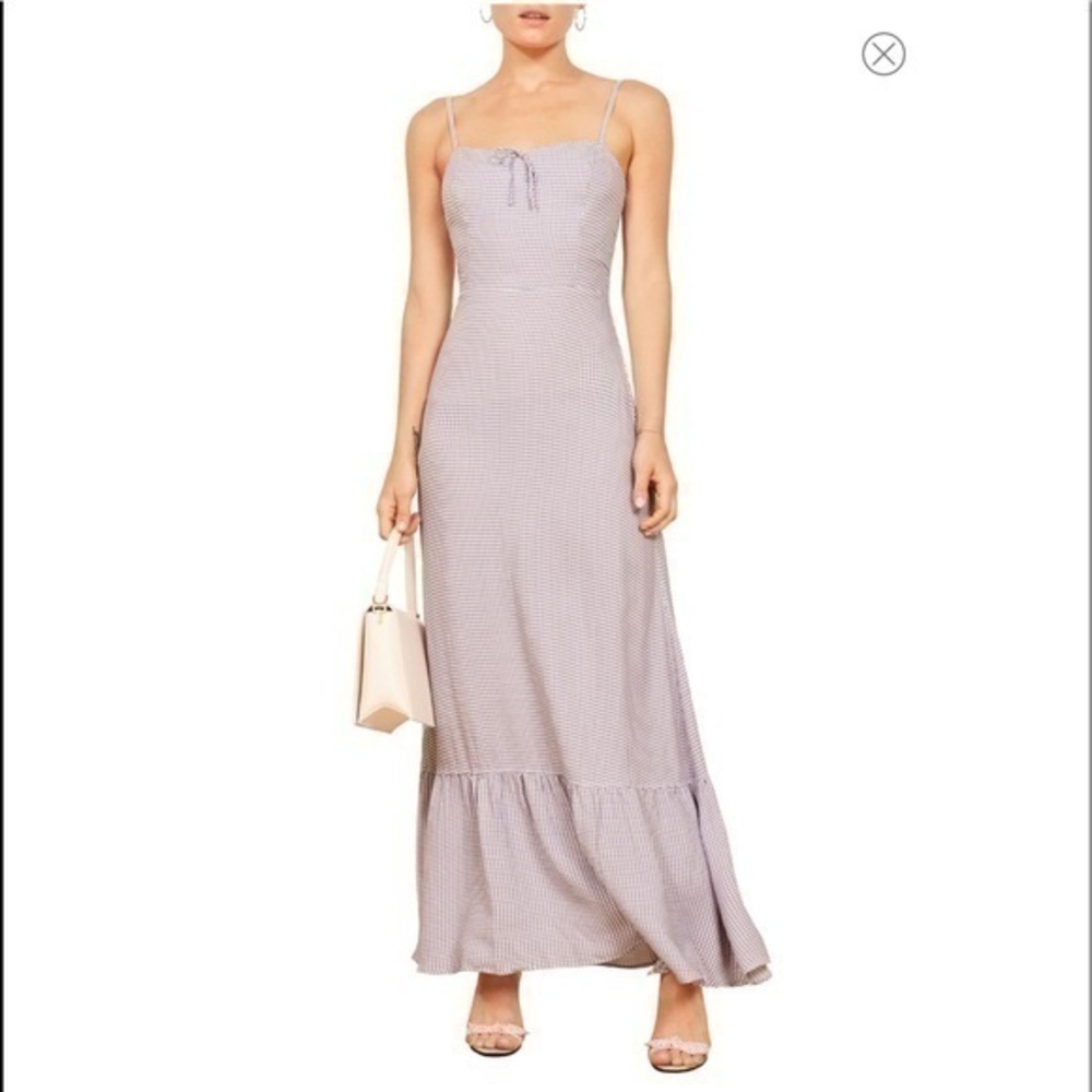 💋Reformation Prairie purple Maxi Dress